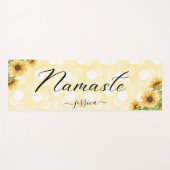 Schöne Gelbblüte Blumennaste Custom Yogamatte (Vorderseite (Horizontal))
