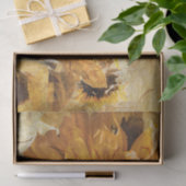 Schöne gelbe Beschaffenheits-riesige Seidenpapier (Geschenk)