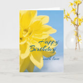 Schöne Gelbe Blume Geburtstag Karte (Gelbe Blume)