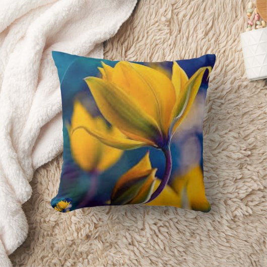 Schöne gelbe Blume 💛 🟡 Kissen (Decke)