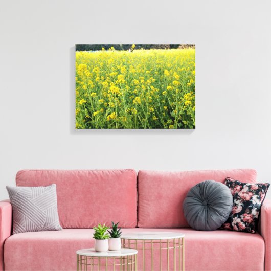 Schöne Gelbe Blume Leinwand (Insitu (Wohnzimmer))