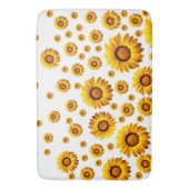 Schöne gelbe Blumen Badematte (Vorderseite Vertikal)