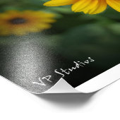 Schöne gelbe Blumen! Fotodruck (Ecke)