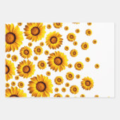 Schöne gelbe Blumen Geschenkpapier Set (Vorderseite 2)