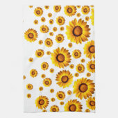 Schöne gelbe Blumen Geschirrtuch (Vertikal)