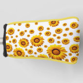 Schöne gelbe Blumen Golf Headcover (Vorderseite)