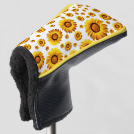 Schöne gelbe Blumen Golf Headcover