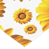 Schöne gelbe Blumen Kurzer Tischläufer (Ecke)