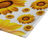 Schöne gelbe Blumen Schneidebrett (Ecke)