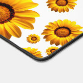 Schöne gelbe Blumen Schreibtischunterlage (Ecke)