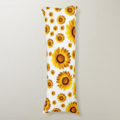 Schöne gelbe Blumen Seitenschläferkissen (Vorderseite Vertikal)