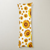 Schöne gelbe Blumen Seitenschläferkissen (Rückseite (Vertikal))