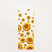 Schöne gelbe Blumen Yogamatte (Rückseite)