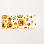 Schöne gelbe Blumen Yogamatte (Vorderseite (Horizontal))