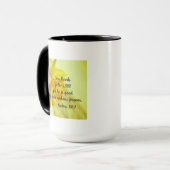 Schöne gelbe Daffodils 15 oz Tasse Scripture (Vorderseite Links)