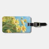 Schöne gelbe Gänseblümchen Gepäckanhänger (Vorderseite horizontal)