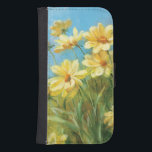 Schöne gelbe Gänseblümchen Samsung S4 Geldbeutel Hülle<br><div class="desc">© Danhui NaI/wildes Apple.  Dieses Bild kennzeichnet schöne gelbe Gänseblümchen und grünes Gras. Ein klarer blauer Himmel ist im Hintergrund.</div>