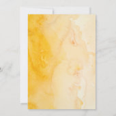 Schöne Gelbe Hibiskus Blume Art Wedding Invit Einladung (Rückseite)