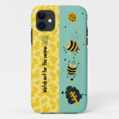 Schöne gelbe Honigbienen iPhone Case (Rückseite)