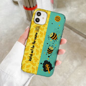 Schöne gelbe Honigbienen iPhone Case