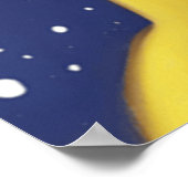 Schöne Gelbe Katze mit blauen Augen - ukraine Poster (Ecke)