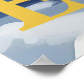 Schöne Gelbe Katze mit blauen Augen - ukraine Poster (Ecke)