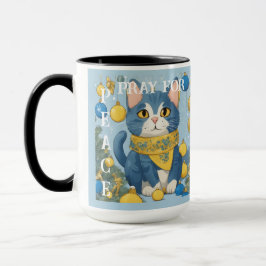 Schöne Gelbe Katze mit blauen Augen - ukraine Tasse
