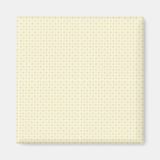 Schöne gelbe Kreise mit weißem Hintergrund Magnet (Vorne)