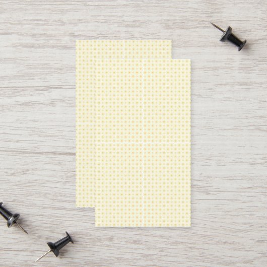 Schöne gelbe Kreise mit weißem Hintergrund Telefonnummerkarte (Vorderseite/Rückseite Beispiel)