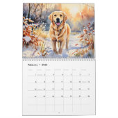 Schöne gelbe Labradoren Haustier Tierliebhaber Kalender (Feb 2026)