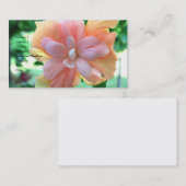 Schöne gelbe, orange und rosa Hibiskus Blume Visitenkarte (Vorne/Hinten)