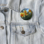Schöne, gelbe, orangefarbene Blume Button (Beispiel)