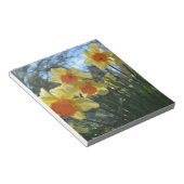 Schöne, gelbe, orangefarbene Blume Notizblock (angewinkelt)