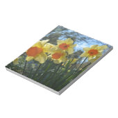 Schöne, gelbe, orangefarbene Blume Notizblock (Rotiert)