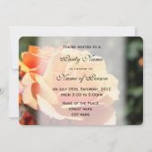 Schöne gelbe Rosa Blume alle Party Einladungen (Vorderseite)