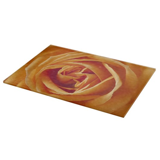 Schöne Gelbe Rose Blume Schneidebrett (Ecke)