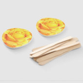 Schöne Gelbe Rose Fächer (Non-assembled)