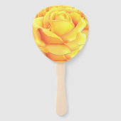 Schöne Gelbe Rose Fächer (Vorderseite)