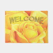 Schöne Gelbe Rose Fußmatte (Vorderseite)