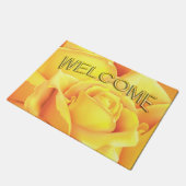 Schöne Gelbe Rose Fußmatte (Schrägansicht)