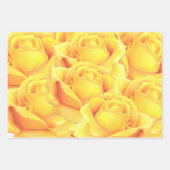 Schöne Gelbe Rose Geschenkpapier Set (Vorderseite 2)