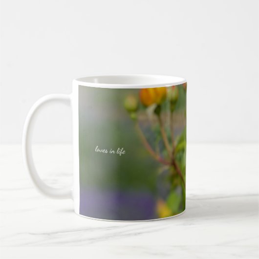 Schöne Gelbe Rose Kaffeetasse (Links)