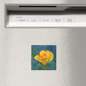 Schöne gelbe Rose Magnet (In Situ (Geschirrspüler))