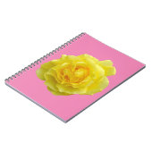 Schöne gelbe Rose Notizblock (Linke Seite)