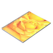 Schöne Gelbe Rose Notizblock (Linke Seite)