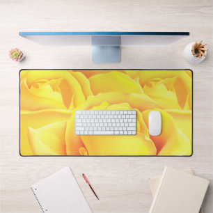 Schöne Gelbe Rose Schreibtischunterlage