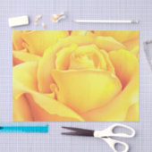 Schöne Gelbe Rose Seidenpapier (Handwerk)