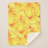 Schöne Gelbe Rose Sherpadecke (Vorderseite)