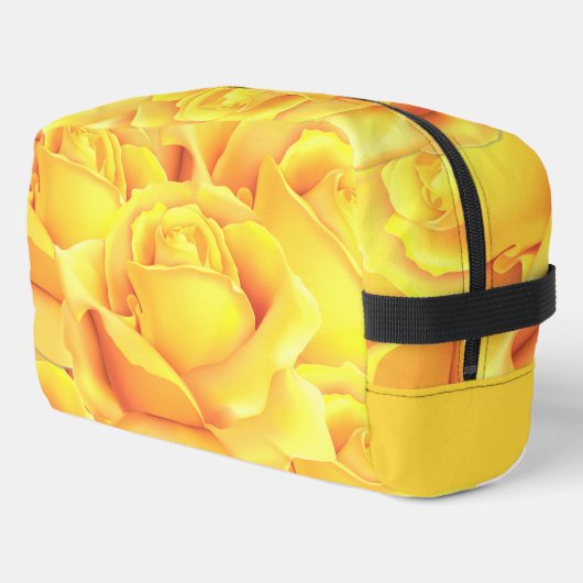 Schöne Gelbe Rose Waschbeutel (Linke Seite)