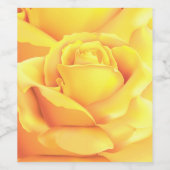 Schöne Gelbe Rose Weinetikett (Einzelnes Label)